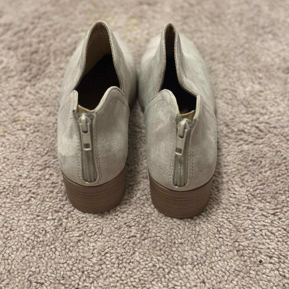 Women's Cream Ankle Boots